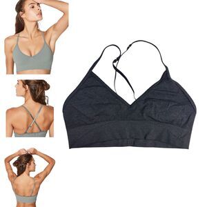 Lululemon Awakening Bra Dark Grey Sports Bra Size 10 - READ